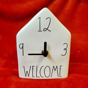 Rae Dunn WELCOME ceramic clock 🕰
